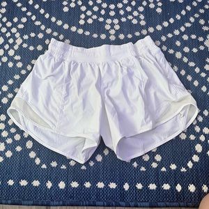 White Lululemon shorts